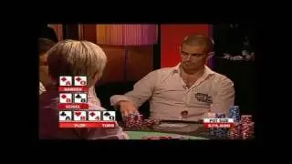 Gus Hansen amazingly lucky in $200k Pot!