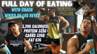 Full Day Of Eating with Coach Nikko de los Reyes! | Bulking Phase Macros | Off Season Food Staples