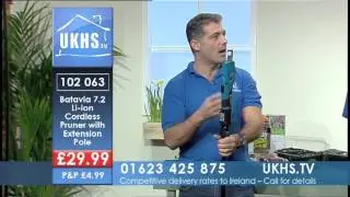 7.2v Cordless Battery Pruner with Extension Pole from UKHS.tv