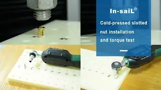 Press-fit insert nut installation and torque test