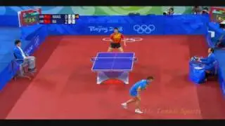 Beijing Olympics 2008 Table Tennis Men's Semi-Final Wang Liqin vs Ma Lin