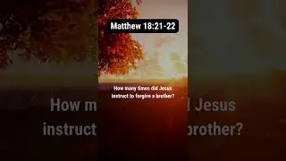 Mar 9, 2024: The Number of Times Jesus Forgives