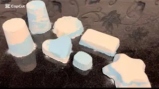 White & Sky Blue Baking Soda ASMR ❄️ Deep Crunch | No Talking | Satisfying Snow Sounds