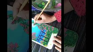 #AstheticPainting🎨🌿🖼#Full video how to do paintings🎨