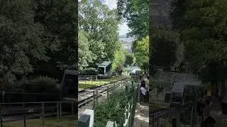 Modern Funiculaire in Sacre Coeur in Paris #Paris #sacrecoeur #montmartre #funicular #funiculaire