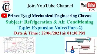 Refrigeration & Air Conditioning|Expansion Valve(Part-2)