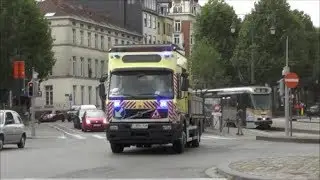Vervoersbedrijf BRUSSEL met bus & HOOGWERKER naar incident