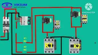 Reverse Forward Direct On-Line Starter Control Circuit Diagram | Full Explanation & Wiring  | RDOL
