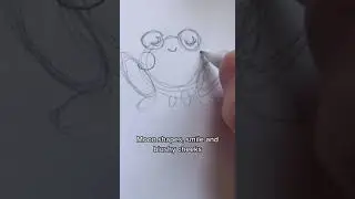 One minute frog drawing