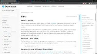 Roblox and Lua 0323 How to navigate the API References on your own