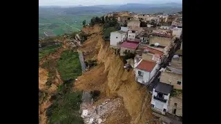 Frana a Niscemi: le immagini prima e dopo la tragedia