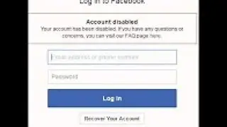 Recover your Disabled facebook account in just less than 2 minutes