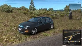 ATS 1.37 Mods |Car Mod| - On the Road in the Peugeot 308 V1R30 Mod