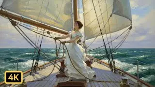 A Moving Monet Painting, French Chanson Humming Music Video Part2