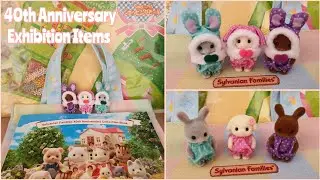 Sylvanian Families 40th Anniversary Exhibition Items & Play mat & Vintage Figures- Calico Critters