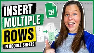 How to Insert Multiple Rows in Google Sheets
