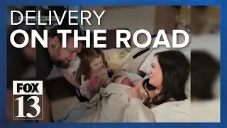 Family shares story of baby being born along I-15