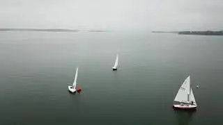 Flying Scot - Upwind mark roundings - Fall 48 Regatta Race 5