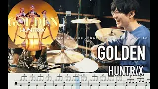 【KPop Demon Hunters 】 GOLDEN - HUNTR/X【Drum cover】KPOPガールズ! デーモン・ハンターズ