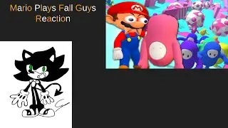 He did it HE BLOODY DID IT || Mario Plays Fall Guys Reaction
