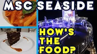 Food Review, Showtime, & Exploring The Ship At Night! | MSC Seaside 2019! | Ep. 05