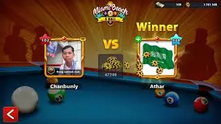 8 Ball Pool Play 100K on Miami Beach Level 102 | KHoM CHANBUNLY