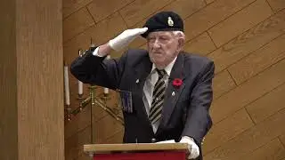 John Thornton leads the Act of Remembrance