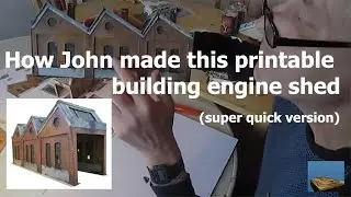 Super quick version of the printable building engine shed how-to
