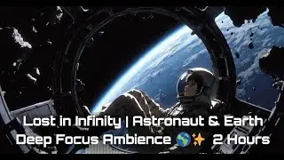 Lost in Infinity | Astronaut & Earth Deep Focus Ambience 🌍✨ | 2 Hours