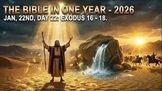 📖 The Bible in One Year 2026 | Jan. 22nd, Day 22: Exodus 16&ndash;18 (WEB)