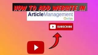 How Add Website In Article Management