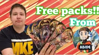 Opening Free Pok&eacute;mon cards from Abides Pok&eacute;mon!