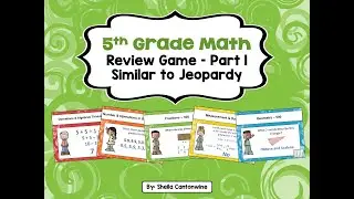 5th Grade Math Review Games Similar to Jeopardy