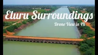 Eluru Surroundings, Drone view of Villages and Farms in 4K