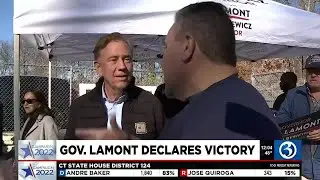 VIDEO: Gov. Lamont declares victory over Stefanowski