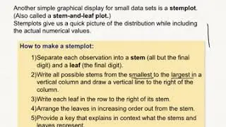 SchuStats 1.2 Displaying Quantitative Data Graphcally