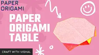 How To Fold Paper Table || How To Make Origami Table || dIY paper TABLE