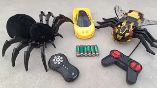 Rc Racing Car Unboxing, Smoke spray spider, Rc bee unboxing and testing