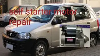 Alto WagonR self starter motor repair