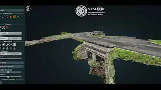 3D georeferenced digital twin of a weak bridge with a smartphone and Syslor antenna