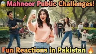 Mahnoor Funny Public Challenges in Pakistan! 😱 Street Reactions & Coin Flip Fun