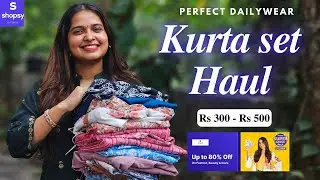 Dailywear Kurta Sets Haul Under Rs 500 | Shopsy Super Saver Sale | English Subtitles