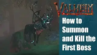 How to Summon and Kill the First Boss (Eikthyr) - Valheim Play Trough #7