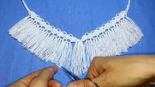 DIY macrame necklace 😍 boho jewelry, tutorial. I will slowly show you how to weave macrame pattern