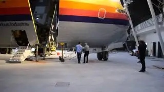 Super Guppy opening in A&eacute;roscopia museum