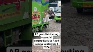 #apfloods #vijayawada AP govt.to distributing essential commodities to flood victims #news #flood