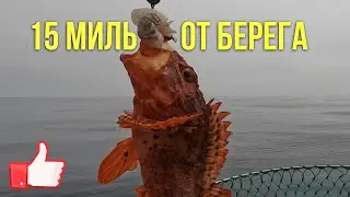 15 миль от берега