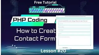 How to Create PHP Contact Form ? Learn Web Programming Language | Lesson #20