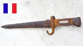 Restoration French Extreme Rusty Bayonet and Scabbard