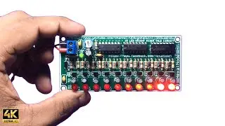 DIY LED Chaser PCB/Knight Rider Circuit With Tale Effect With All Components &ndash; None Solder